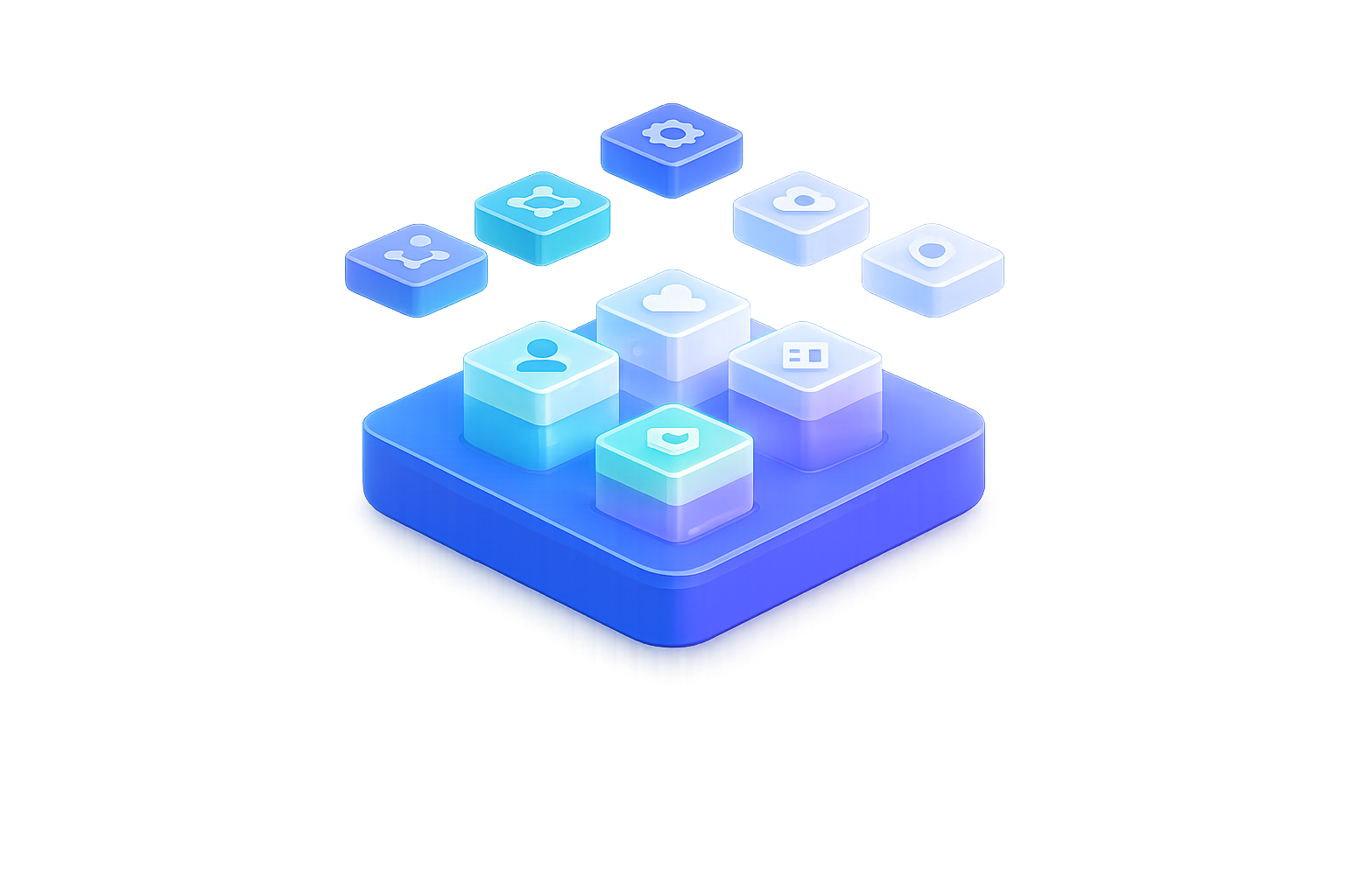 NodesOrbit connected platform cube visual